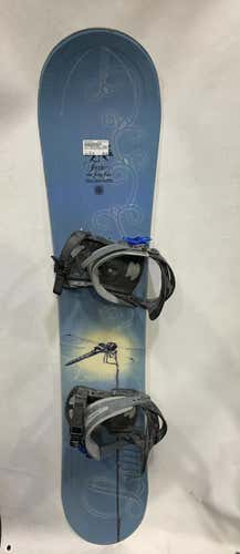 Used Lamar Foxier Womens Snowboard W Bindings 142 Cm Snowboard Womens Combo