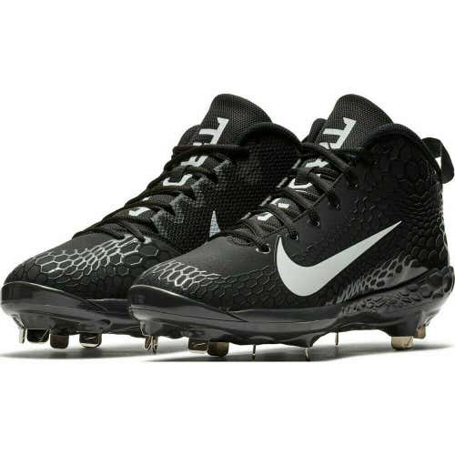 NIKE ZOOM TROUT PRO 5 V METAL BASEBALL CLEATS MENS SHOES SIZE 10 MIKE TROUT BLACKOUT VI BRAND NEW NR