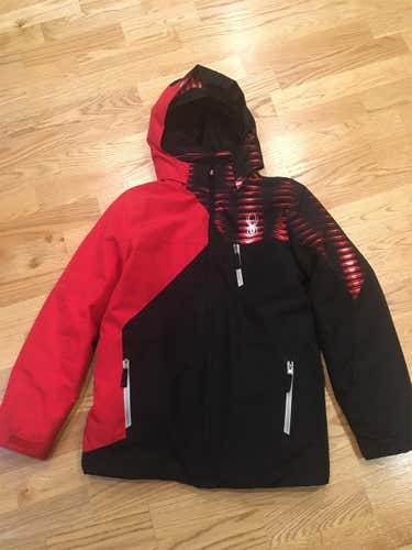 Red/Black Boys Size 16 Spyder Ambush Ski Jacket