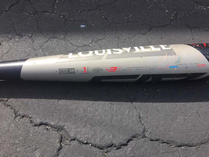 Used High School/College Louisville Slugger Alloy Omaha Bat (-3) 27 oz 30"