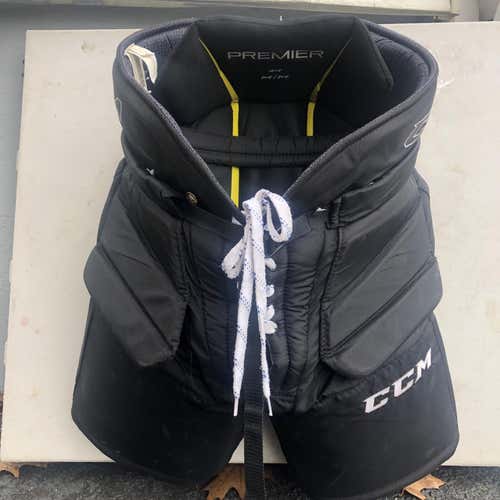 Black Used Senior Medium CCM HPGPRE Hockey Goalie Pants