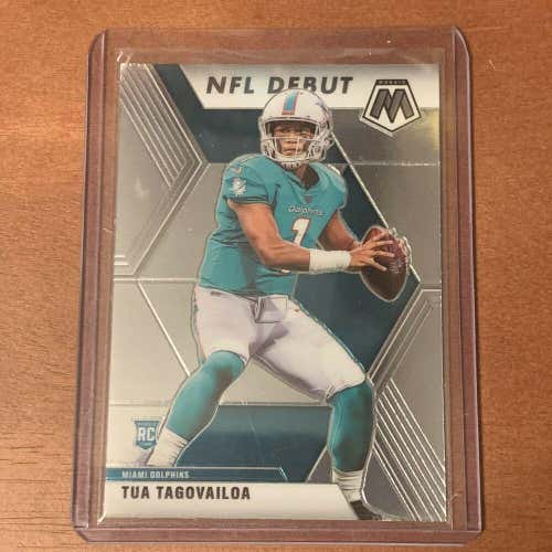 Tua Tagovailoa Miami Dolphins 2020 Panini Mosaic NFL Debut Football Rookie Card