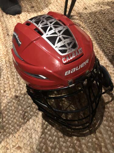 Used UA Helmet with Matching Gloves