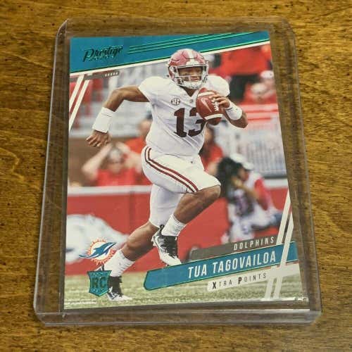 Tua Tagovailoa Miami Dolphins Panini Prestige Green Xtra Points Football Rookie