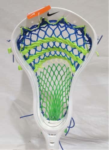 NIKE Lakota Head - Strung -White -Strung Marc Mesh - Lt.Green Royal White NEW