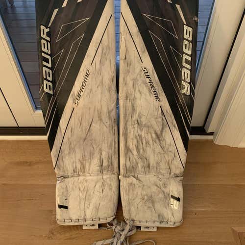 X-Large White Senior 36" Bauer Supreme 1s OD1N Goalie Leg Pads