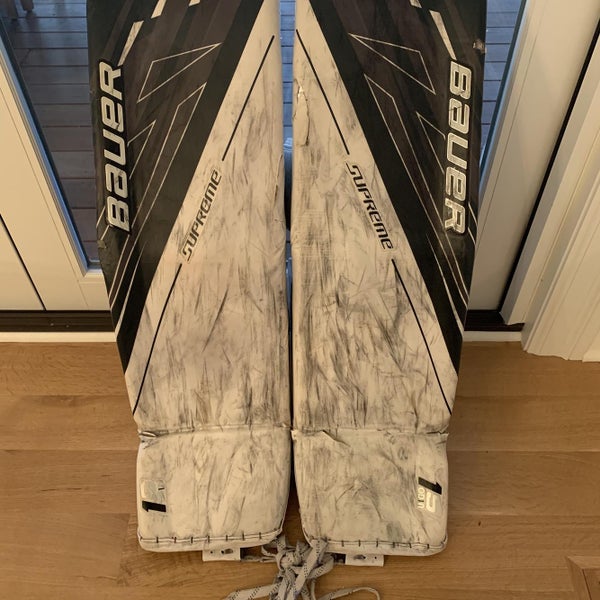 X-Large White Senior 36" Bauer Supreme 1s OD1N Goalie Leg Pads