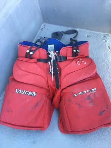 Red Large Vaughn Ventus lt88 Hockey Goalie Pants