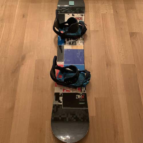 Men's Ride The DHK With Burton Cartel Bindings Soft Flex True Twin Snowboard
