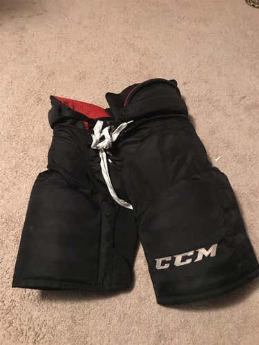 Black Senior Medium CCM HP45 Pro Stock Hockey Pants