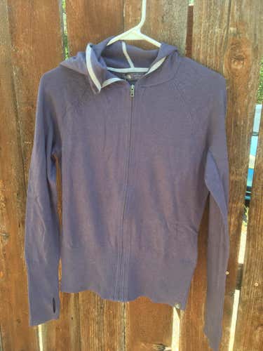 Purple Women's Small North Face Sweater Full Zip