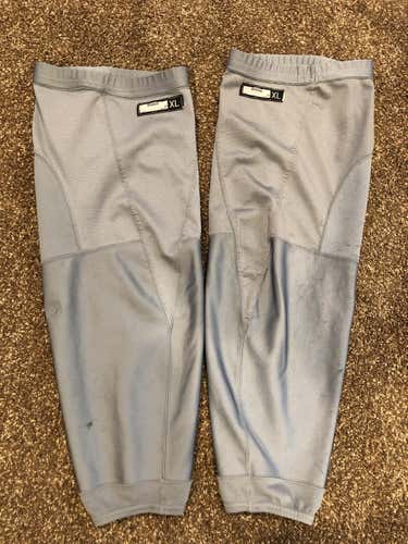 Gray Used Senior XL Reebok Socks Pro Stock