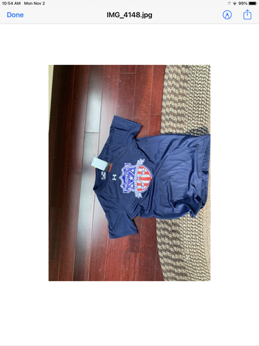 Blue New Men's Youth Large Under Armour Shirt