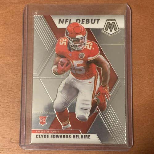 Clyde Edwards-Helaire KC Chiefs Panini Mosaic NFL Debut Football Rookie Card