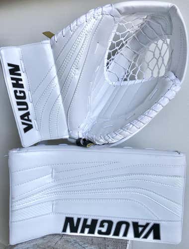 New Senior Vaughn SLR Pro Goalie Glove & Blocker Set - KHUDOBIN - HEAT MOLDABLE