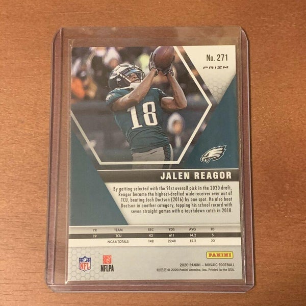 Jalen Reagor Philadelphia Eagles Panini Mosaic NFL Debut Gold Reactive ...