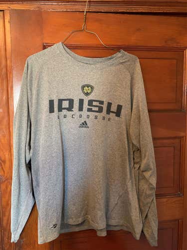 Gray Adult Large Adidas Shirt