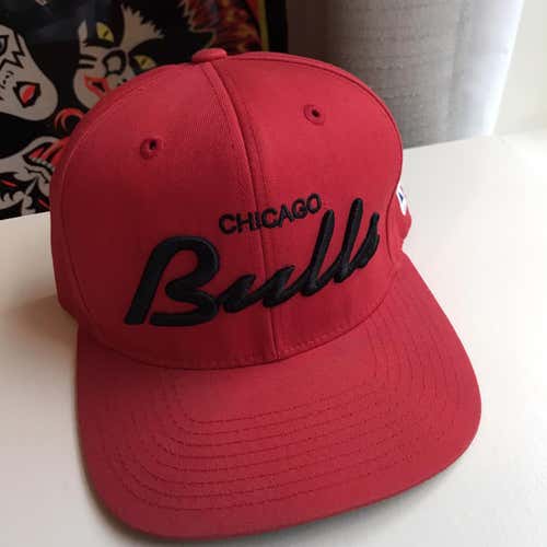 Chicago Bulls Retro Script Adidas Snapback