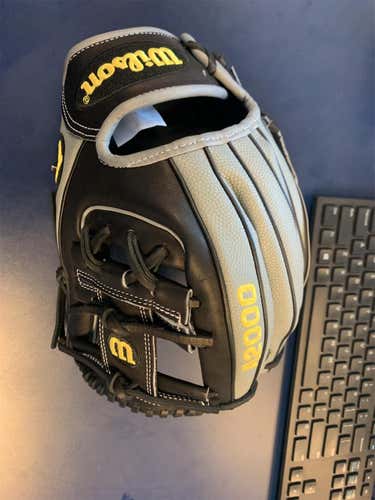 Black High School/College Infield A2000 11.5" Baseball Glove
