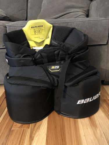 Black Used Intermediate Large Bauer S29 Hockey Goalie Pants