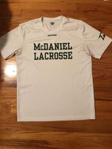 McDaniel Lacrosse Team Issued White Adult Large Maverik Shirt