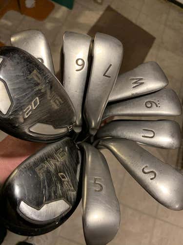 Used Ping RH Iron Set Senior Flex (2 hybrid & 8 irons)