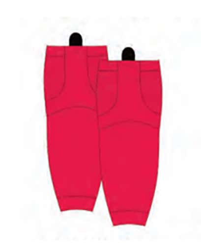 Mesh Hockey Socks Red Ad