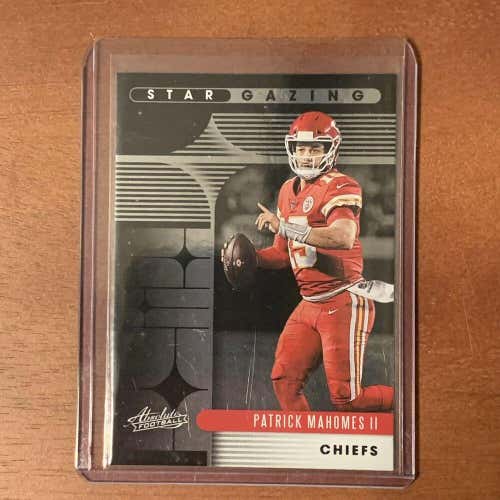 Patrick Mahomes II KC Chiefs 2020 Panini Absolute Football Star Gazing #SG-PM