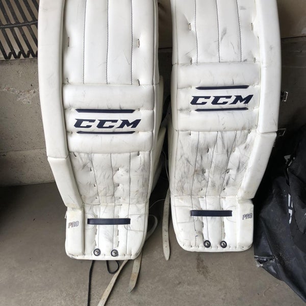 White Senior 34"+2 Regular Retro flex Goalie Full Set