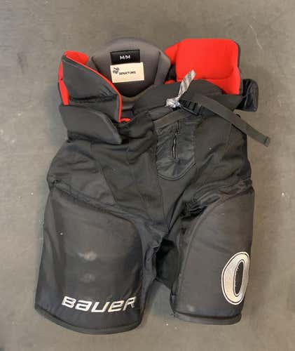 Ottawa Senators Medium Bauer Custom Pro Pro Stock Hockey Pants