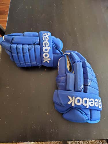 Blue New Senior Reebok Gloves 15" Pro Stock