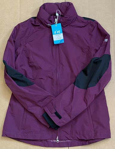 Nivo Women's Kim Waterproof Jacket w/ Hidden Hood Plum Medium M NWT #73053