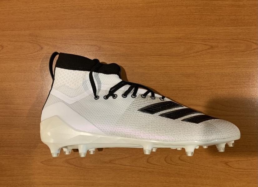 Adidas ADiZero 8.0 SK Men’s Football Cleats (Size 14) (New) White/Black/Grey