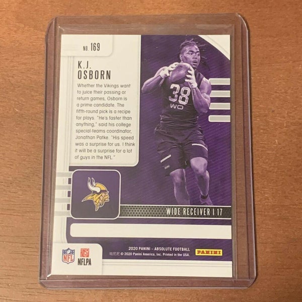 KJ Osborn Baltimore Ravens Panini Absolute Football Rookie autograph Lot
