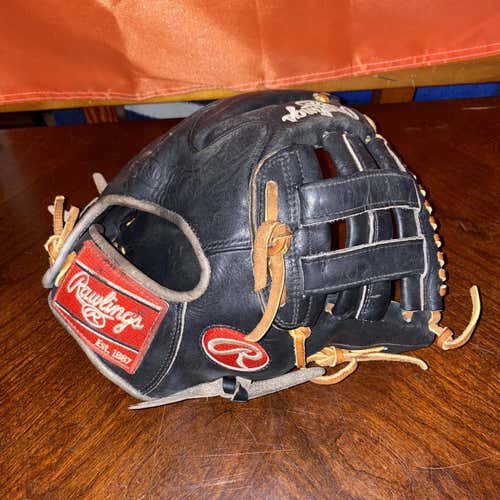 Black High School/College Infield Heart of the Hide 11.75" Baseball Glove