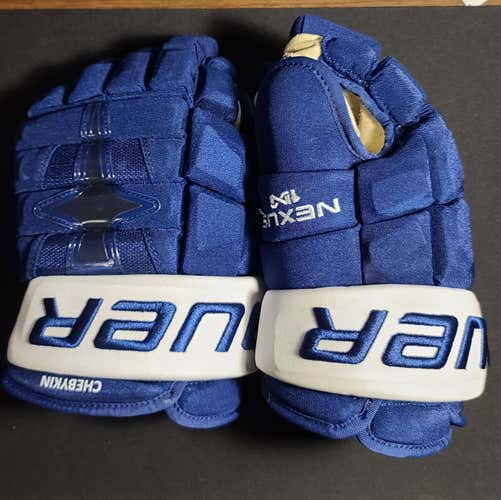 Rare 13" Pro Stock Toronto Maple Leafs Bauer Nexus 1N gloves