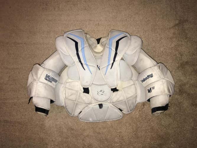 Vaughn V6 2200 PRO Ice Hockey Goalie Chest & Arm Protector Used Senior LARGE