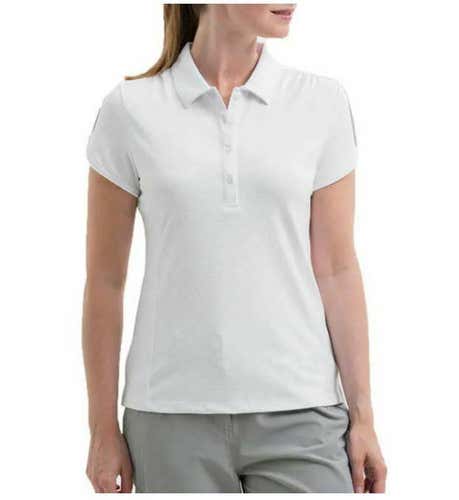 Nivo Women's Virginia Polo Shirt Top White Ladies Large (L) NWT #73670