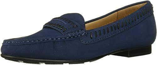 Driver Club USA Women's Leather Maple Ave Loafer, Ice Blue Nubuck 9.5 M US