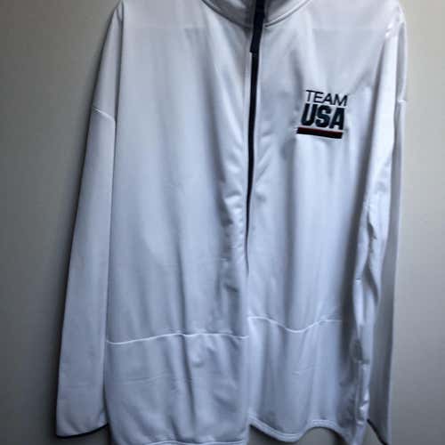 White Used XXXL Olympic Jacket (Need Gone Make Offer)
