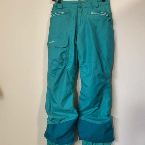 Green Youth Large Marmot Ski Pants