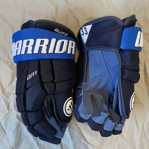 New Rare Jets Byfuglien Warrior QR1 Blue Palm Gloves 13”