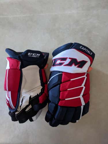 New Capitals CCM Jetspeed FT1 HGJS Gloves 14" Pro Stock