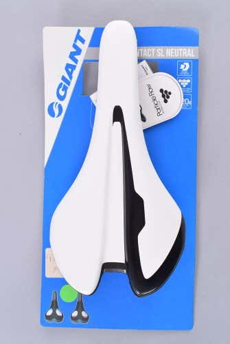 Giant Contact SL Neutral Cycling Saddle 138mm 275mm SSL 7mm Rails White/Black