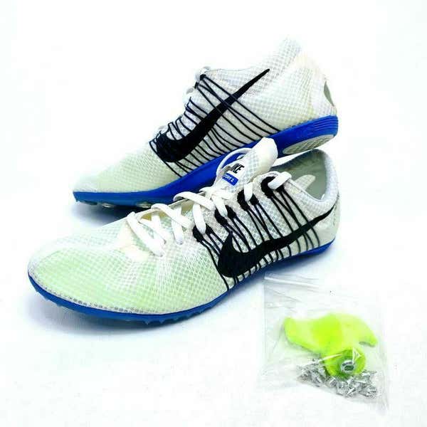 Nike Zoom Sprint‎ Track Spikes White Blue Flywire Men\'s Size 13 Running Shoes Nike Zoom Celar Track Running Sprint Spikes Blue 629226-413  main image 3