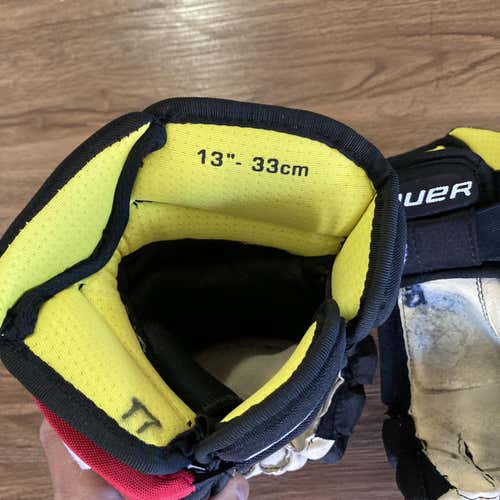 Black Senior Bauer Supreme 1S 13" Pro Stock Gloves