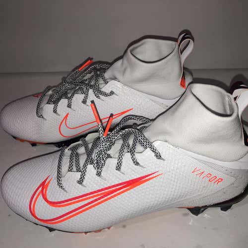 White Men's Molded Cleats High Top