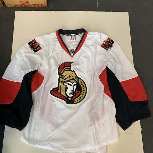 White Adult Goalie Cut Reebok Pro Stock Jersey