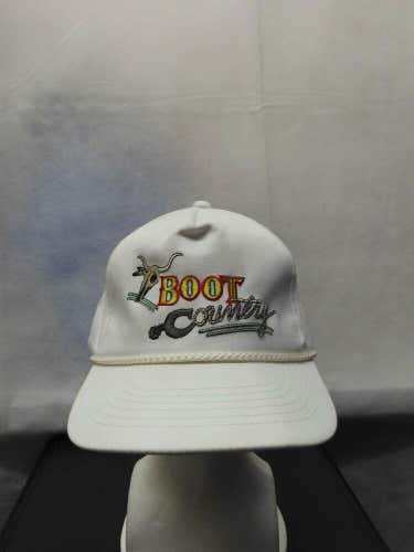 Vintage Boot Country White Snapback Hat