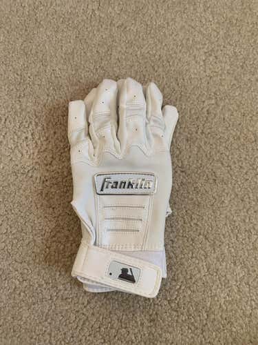 White New Large Franklin CFX PRO Batting Gloves